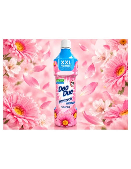 Deo Due Pavimenti Liquigel Detergente - Xxl 70 Lavaggi 1l - Floreale